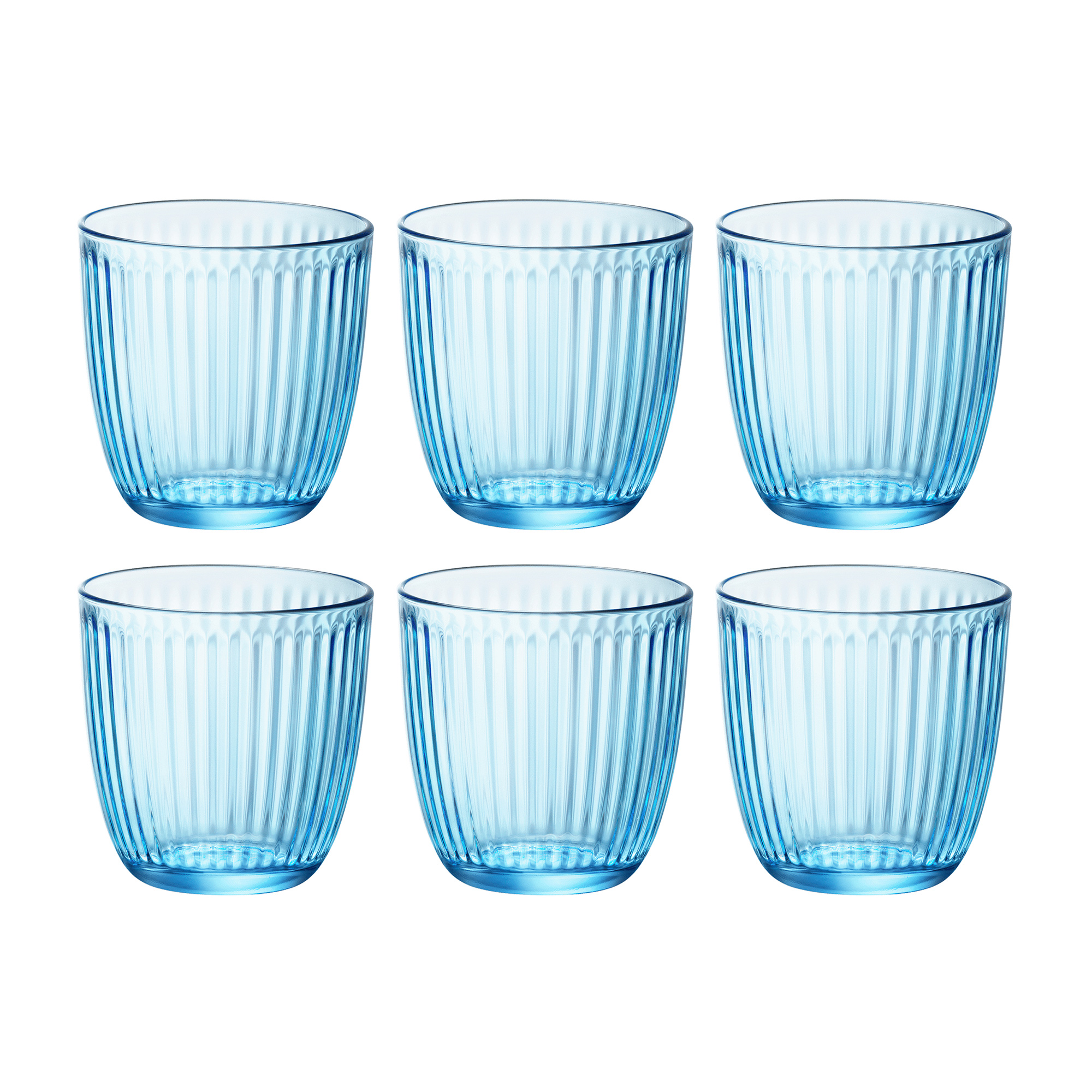 Набір низьких склянок Bormioli Rocco Line Lively Blue, 6*290 мл (580502VNA021990)